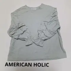 AMERICAN HOLIC ライトグリーン Tシャツ M
