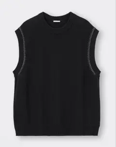 GU ステッチニットベスト L 新品タグ付き