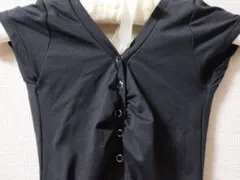 シンプルなブラックレオタード　K.H.Martin 4 レディースM～L相当