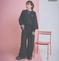 JEANASIS ジーナシス　MIKU企画logo sweat ブラック