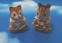 シルバニアパーク限定☆アライグマとリスの赤ちゃんセット☆レア