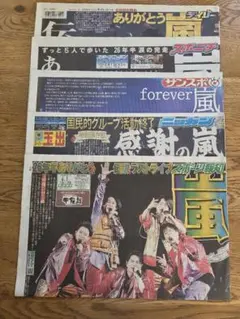 嵐ラストライブ 6月1日朝刊 新聞 6社 - メルカリ