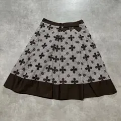 美品　M’S GRACY リボン フレアスカート 38 日本製のサムネイル