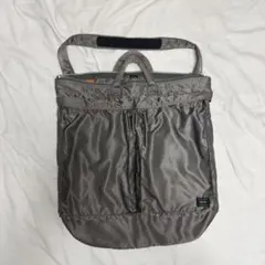 良品 PORTER タンカー ヘルメットバッグ シルバー L
