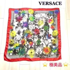ヴェルサーチ VERSACE マフラー ストール赤 - メルカリ