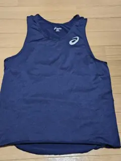 asics ネイビー タンクトップ M
