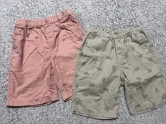 ユニクロ　ハーフパンツ　半ズボン 130サイズ 2枚セット