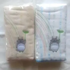 新品未使用　タグ付き　となりの　トトロ　フェイスタオル　２枚セット
