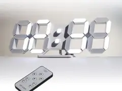 LED時計　インテリア　デジタル　ホワイト