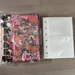 サンリオ 日焼けキティ シャカシャカノート アクリルバインダー シール帳 A7