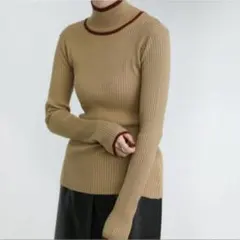 select MOCA ハイネックリンキングニット