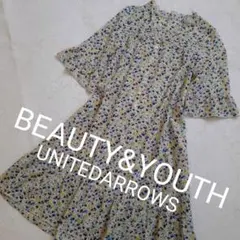 BEAUTY&YOUTH  ビューティーアンドユース　花柄ワンピース/S