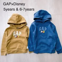 GAP×Disney ミッキーマウス パーカー 裏起毛 5歳 6-7歳 セット