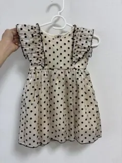 SHEIN ドット柄ノースリーブワンピース ドレスのサムネイル