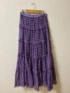 【ROSE BAD ローズバッド】ロングスカート ピンク パープル