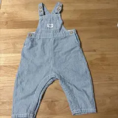 H&M ストライプ オーバーオール