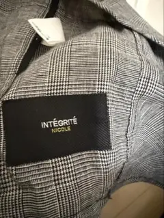 INTEGRITÉ NICOLE チェック柄 テーラードジャケット サイズ49のサムネイル