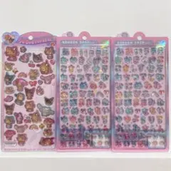 うるちゅるポップシール ボンボンドロップシール 3点まとめ売り