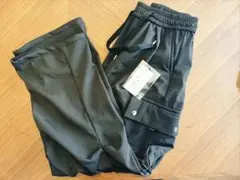 【新品未使用】裏起毛 パンツ 2XL ブラック 冬用 厚手 防寒 ウエストゴム