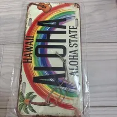 アロハ ハワイ プレート風 インテリアプレート Hawaii Aloha 木製