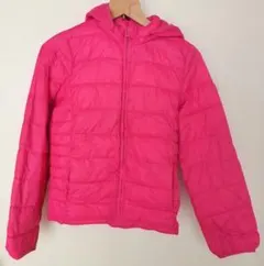 ギャップキッズ　ピンク フード付き 中綿ジャンパー　XL　150cm