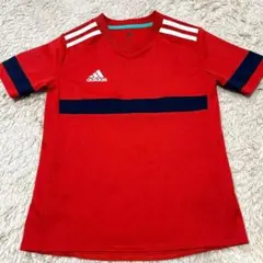 アディダス adidas キッズ Tシャツ 130 半袖 赤 ジュニア 男の子