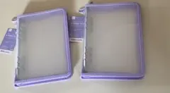 DAISO 6リングファイル A5 パープル　2冊セット　シール帳