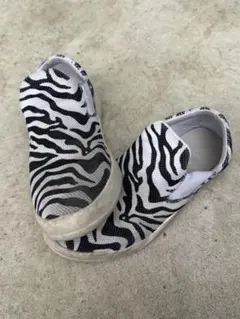 ゼブラ柄メッシュスリッポン