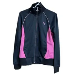 PUMA プーマ パーカー ブラック ピンク ジャージ トレーニングウェア