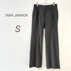 【美脚見え】タラジャーモン ウールワイドパンツ 38 グレー 上質素材　M