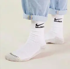 [新品・ショッパー付き] MoMA ナイキ エブリデイ ソックス ホワイト L