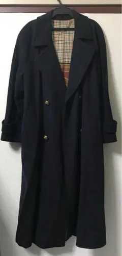 ほぼ未使用✨　バーバリー　ウールコート　ステンカラー　38 ブラウン BURBERRY バーバリー FNA38-009-50 カシミヤ混 金釦 裏地