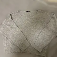 Dazy グレー Vネックニット M