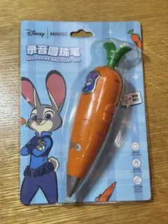 新品未開封　MINISOズートピア　ジュディ　にんじん型ボールペン　録音機能付き