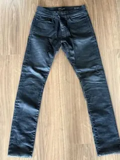 YSL D10 ミッドウエスト ブラック ストレッチジーンズのサムネイル