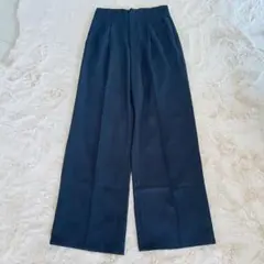 【美品】GU タックワイドパンツ グレー