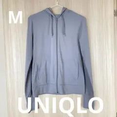 【美品】UNIQLO エアリズムUVカットメッシュパーカー　M グレー