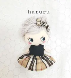 イルメール服　ハッピードール服　イーマリーちゃん服　タータンチェックベージュ
