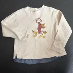 おさるのジョージ　長袖カットソー　petitmain 110