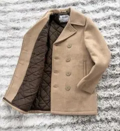 【34サイズ】schott ピーコート ベージュキルティング　740N USA