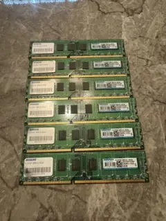 Crucial DDR3 2GB メモリ 6枚セット
