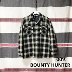 00sBOUNTY HUNTER オンブレチェックウールシャツジャケット 希少