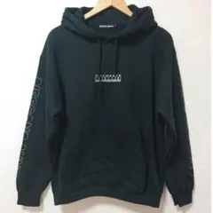 【未使用】DamianoHOMME◆パーカー裏起毛 黒シルバー メンズ Mサイズ