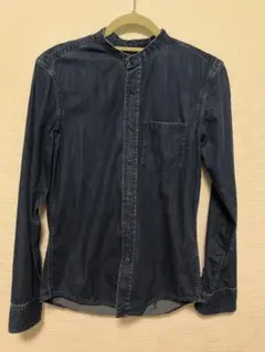 BANANA REPUBLIC ダークデニム 長袖シャツ メンズS