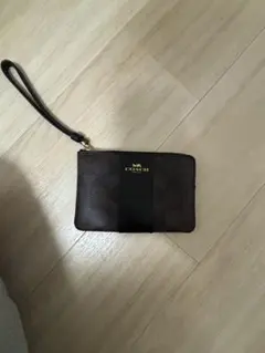 COACH ポーチ シグネチャー リストレット