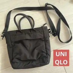 UNIQLO 2WAY ショルダーバッグ ブラックのサムネイル