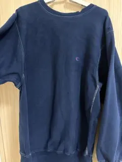 90's Champion スウェット　リバースウィーブ　ネイビー　USA製