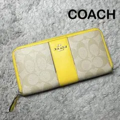 COACH コーチ 長財布 ラウンドファスナー シグネチャーのサムネイル