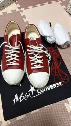 CONVERSE ALL STAR レッド　アヴァン　100周年記念　レザー