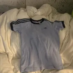 adidas 水色 ラグランスリーブ Tシャツ S